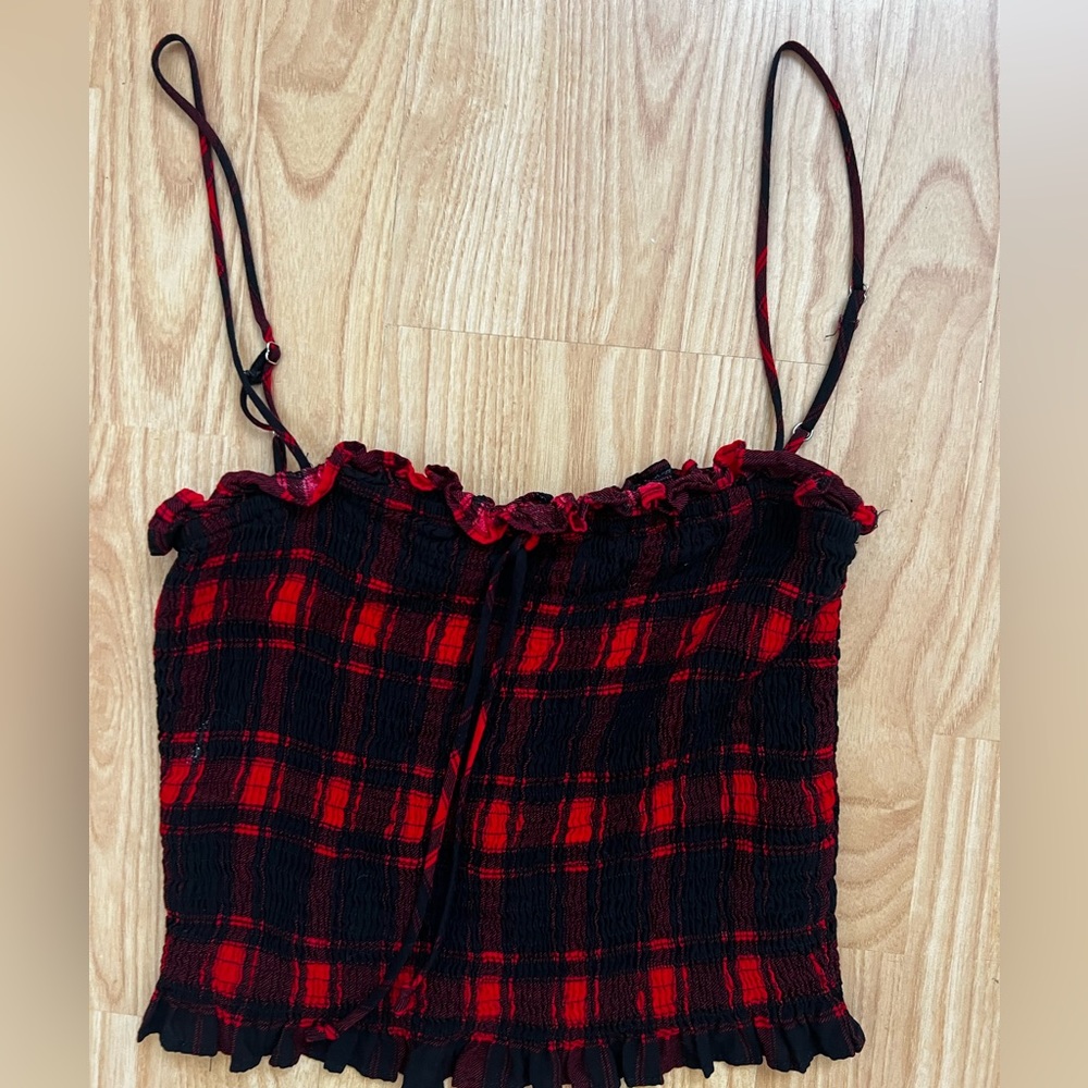 Boutique top plaid